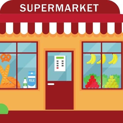 desenho de um comércio