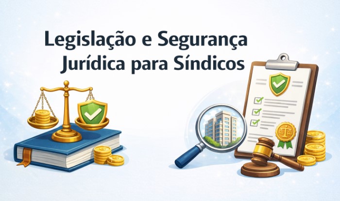imagem escrita legislação e segurança jurídica para sindicos