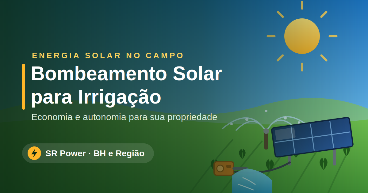capa bombeamento solar irrigação