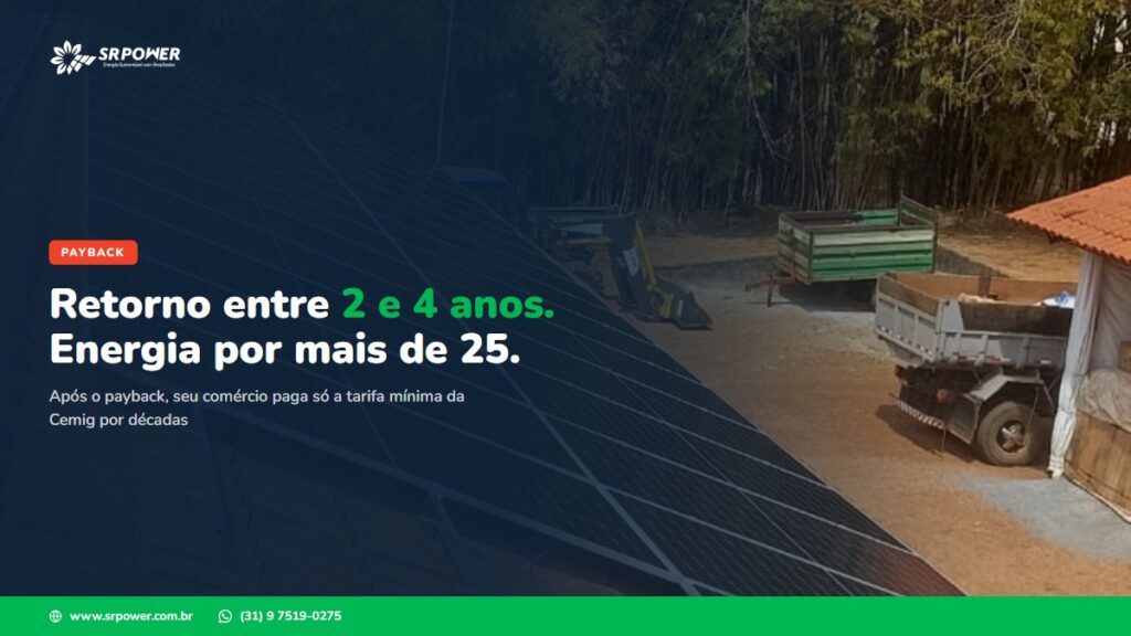 Energia solar em Belo Horizonte - SR Power | economia conta luz comercio bh