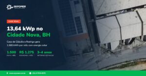 Energia solar em Belo Horizonte - SR Power | instalacao cidade nova claudia rodrigo