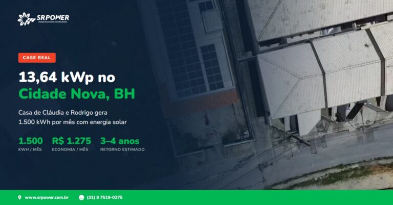 Energia solar em Belo Horizonte - SR Power | instalacao cidade nova claudia rodrigo