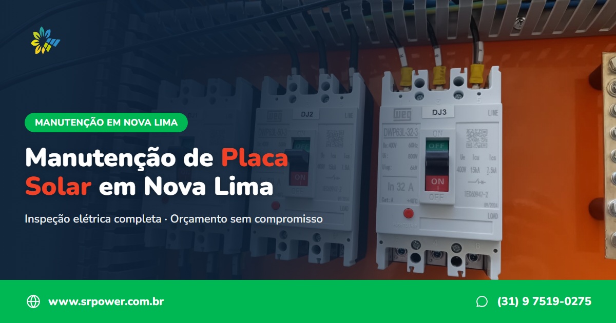 Energia solar em Belo Horizonte - SR Power | manutencao de placa solar em nova lima