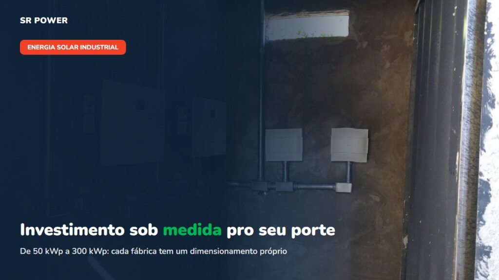 Energia solar em Belo Horizonte - SR Power | custo sistema solar industrial bh